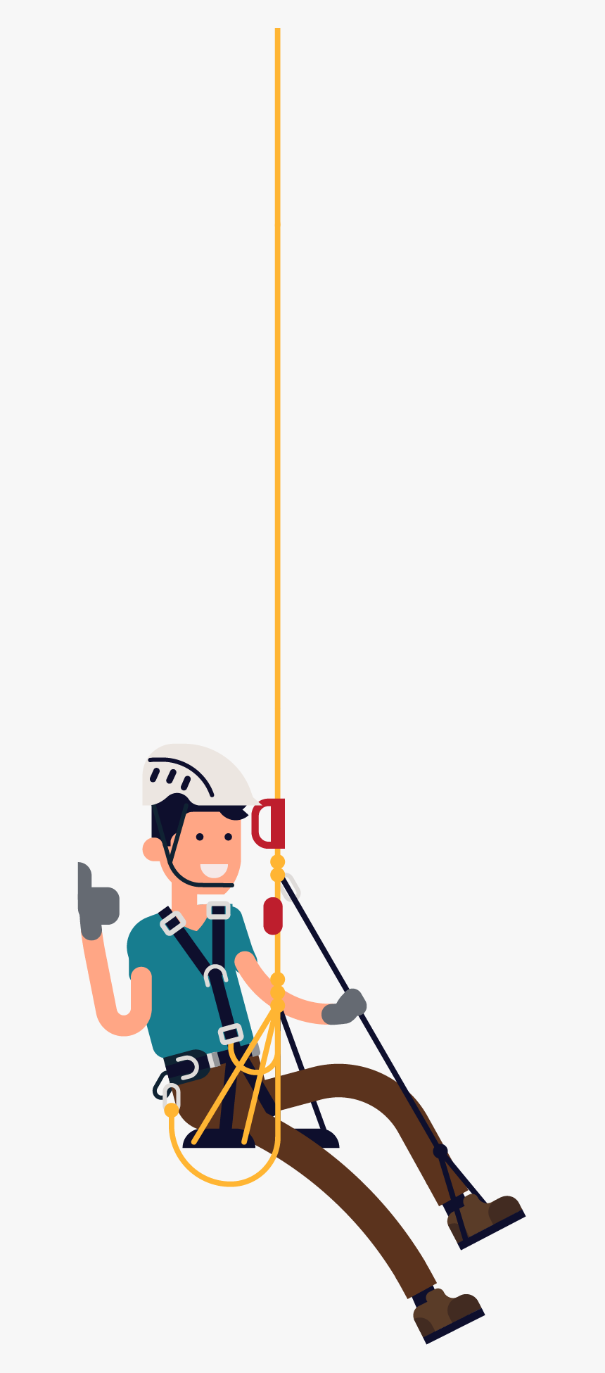 Cartoon Hanging On Rope, HD Png Download, Free Download