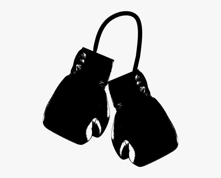 Guantes De Boxeo, El Deporte, Boxeo, Strong, Silueta - Black Boxing Gloves Png, Transparent Png, Free Download