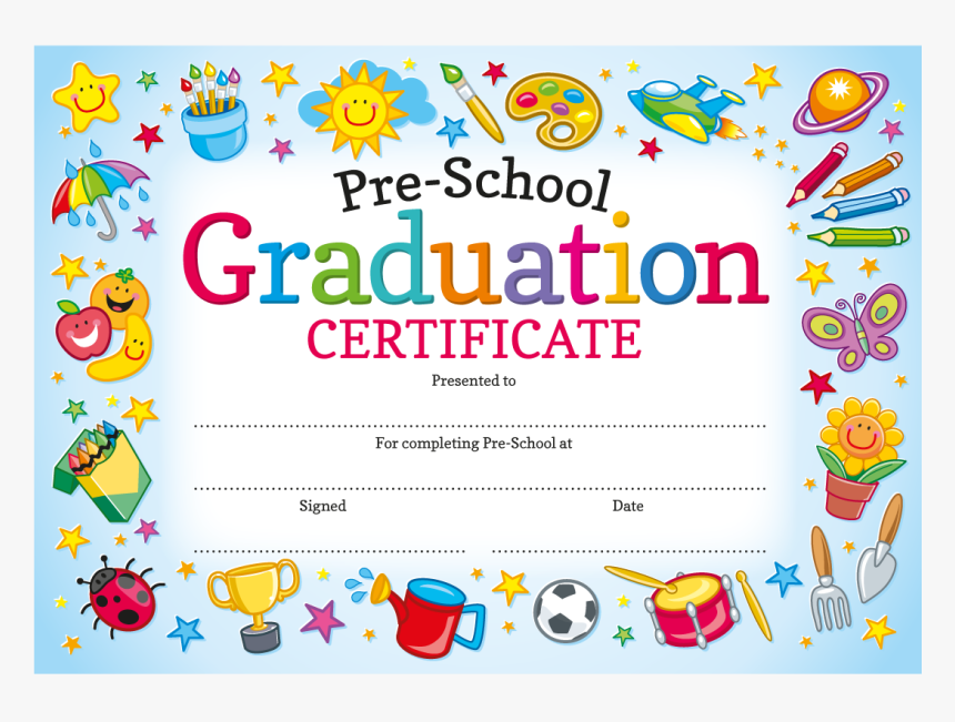 Preschool Graduation Certificates - Preschool, HD Png Download, Free Download