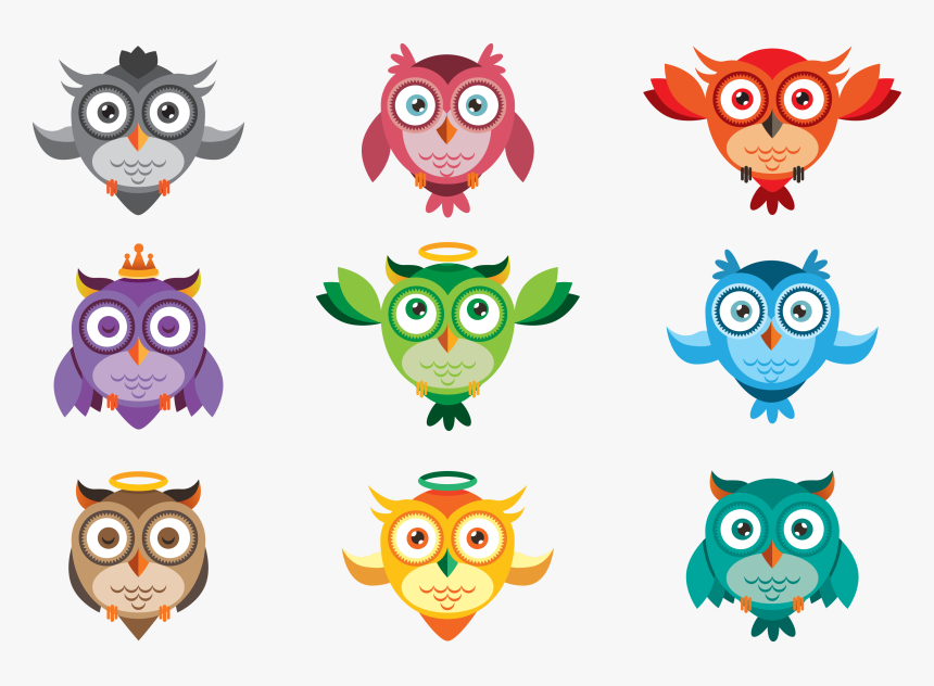 Transparent Clipart Of An Owl - Cute Owl Icon, HD Png Download, Free Download