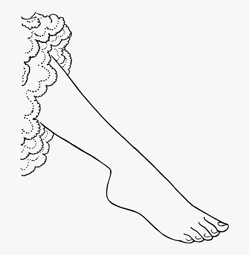 Leg Clipart Black And White Png, Transparent Png, Free Download