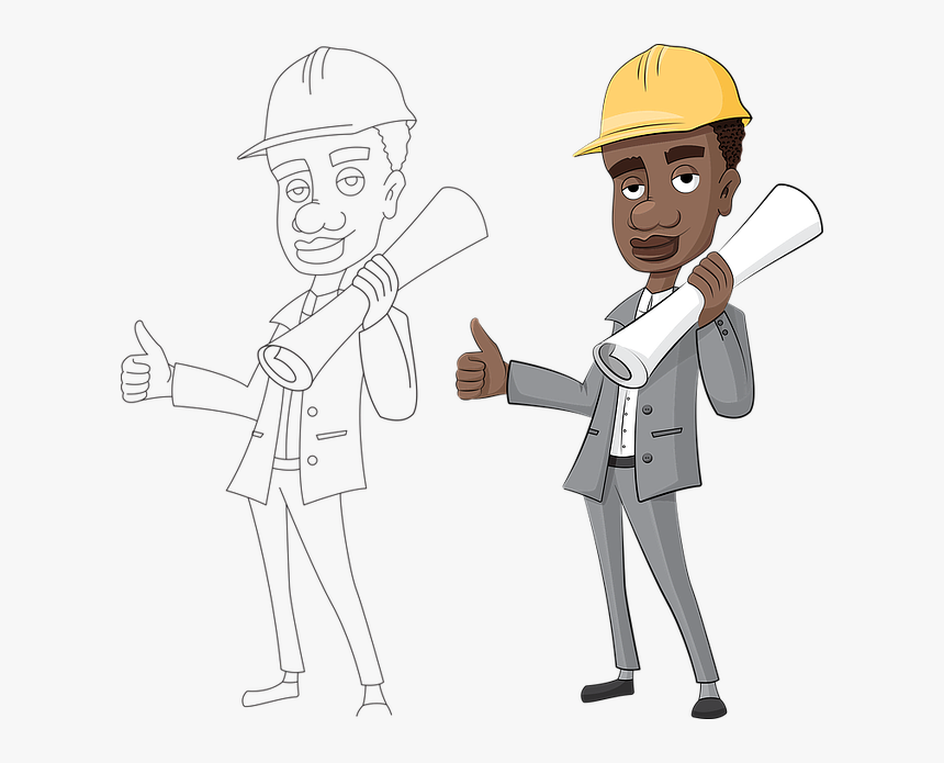 Engineer Man Drawing Easy, HD Png Download, Free Download