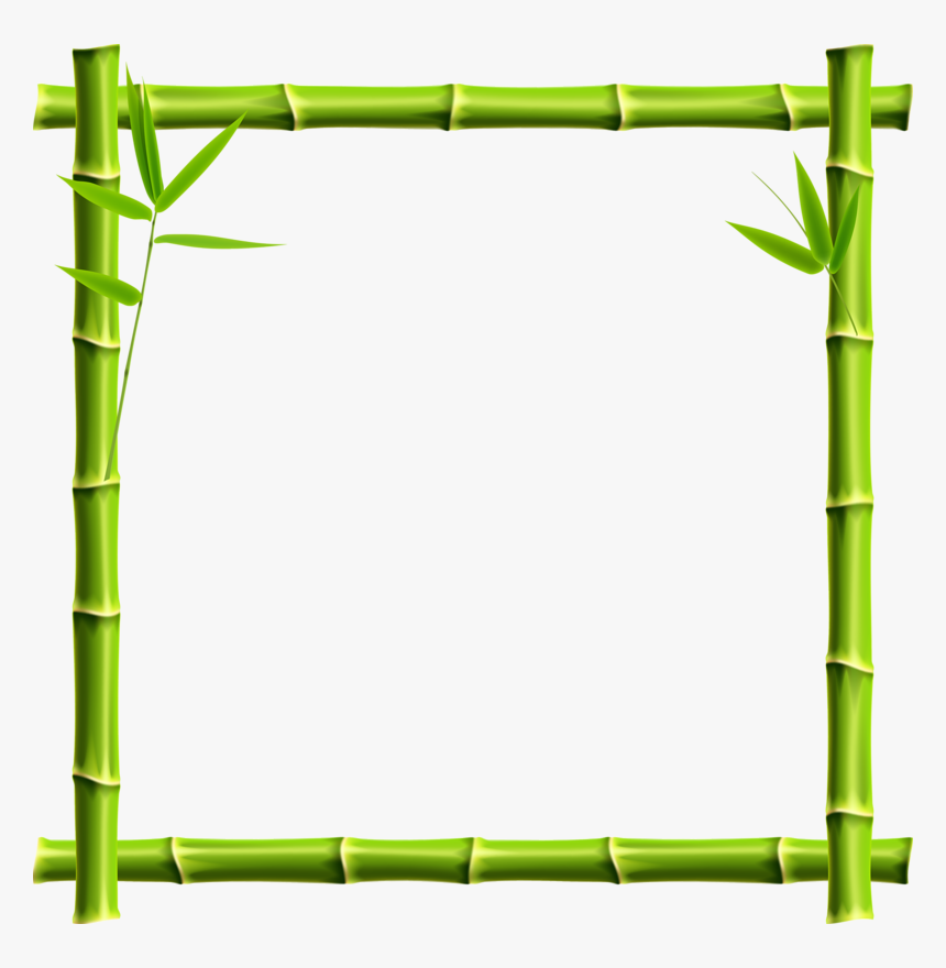 Bamboo Clipart Page Border - Bamboo Border Design Png, Transparent Png, Free Download