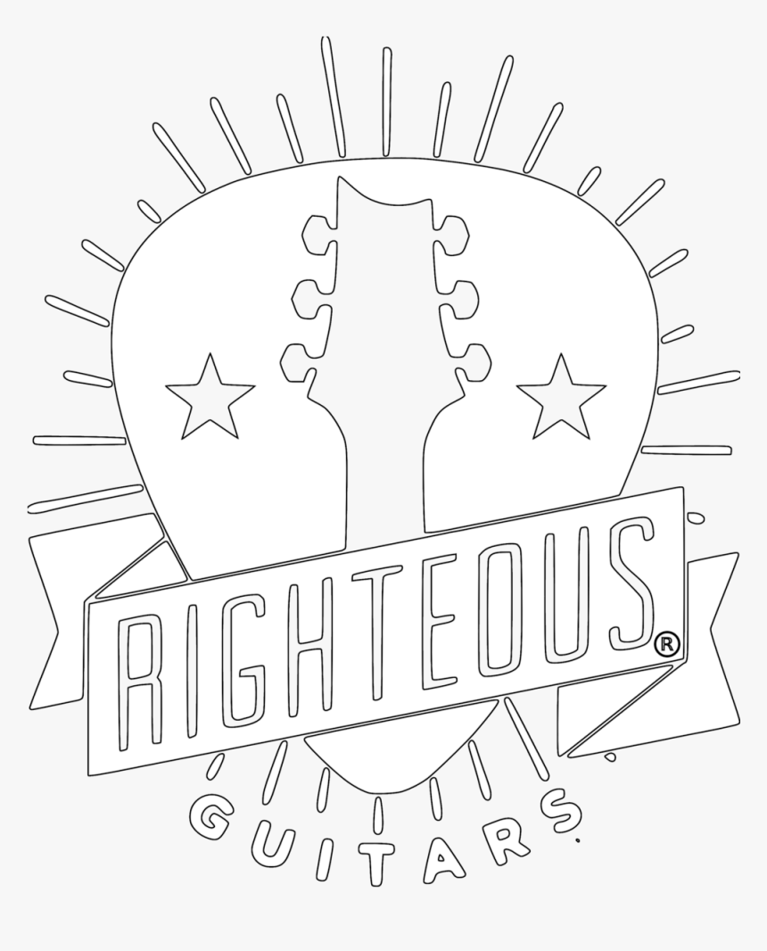 Righteous Logo Jpeg White Registered Outlined - Drawing, HD Png Download, Free Download