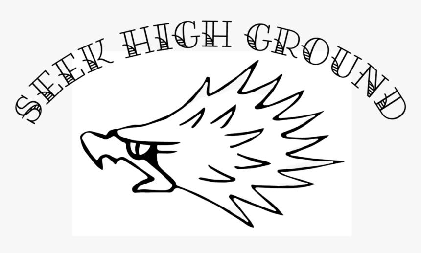 Seek High Ground - Line Art, HD Png Download, Free Download