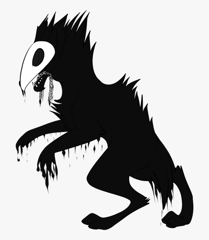 Monster Silhouette Png - Shadow Monster With Mask, Transparent Png, Free Download