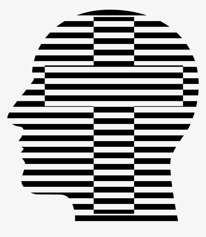 Stripe Clip Art , Png Download - Siyah Beyaz Insan Silueti, Transparent Png, Free Download