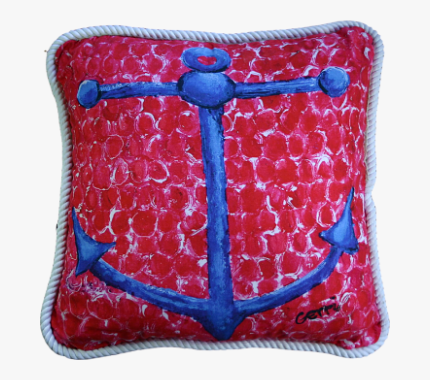 Blue Anchor Pillow - Coin Purse, HD Png Download, Free Download