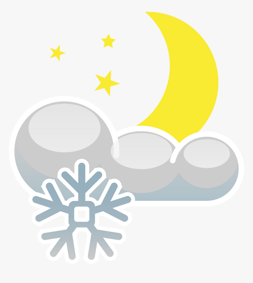 Meteo Notte Nevosa Clip Arts - Snow, HD Png Download, Free Download