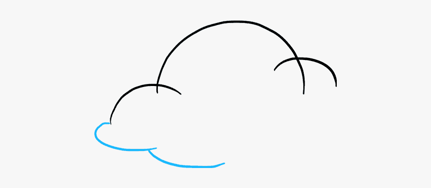 How To Draw Clouds - Line Art, HD Png Download, Free Download