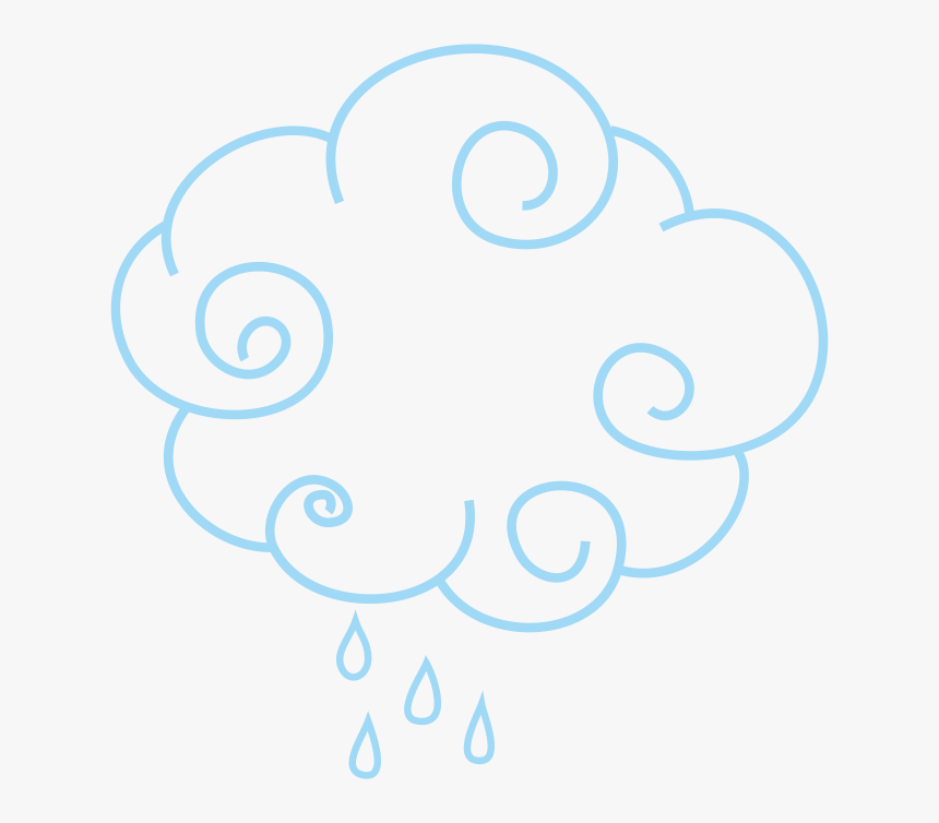 Cloud Drawing Rain Transprent - Cloud, HD Png Download, Free Download