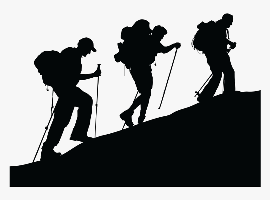 Vector Graphics Climbing Clip Art Mountaineering Illustration - Mountain Climber Silhouette, HD Png Download, Free Download