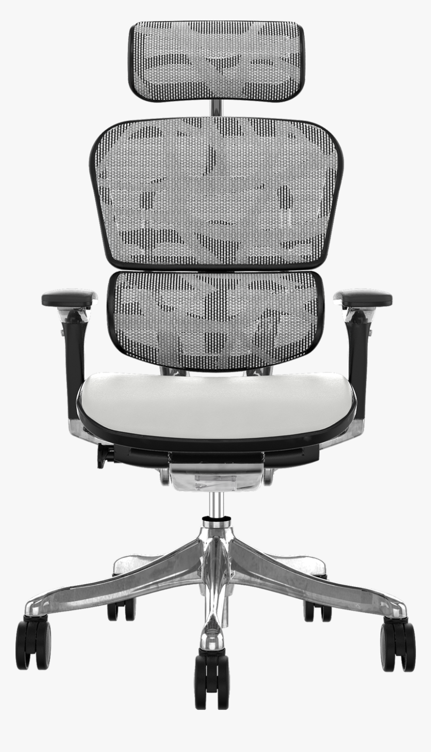 Transparent Computer Chair Png - White Mesh Ergohuman Chair, Png Download, Free Download