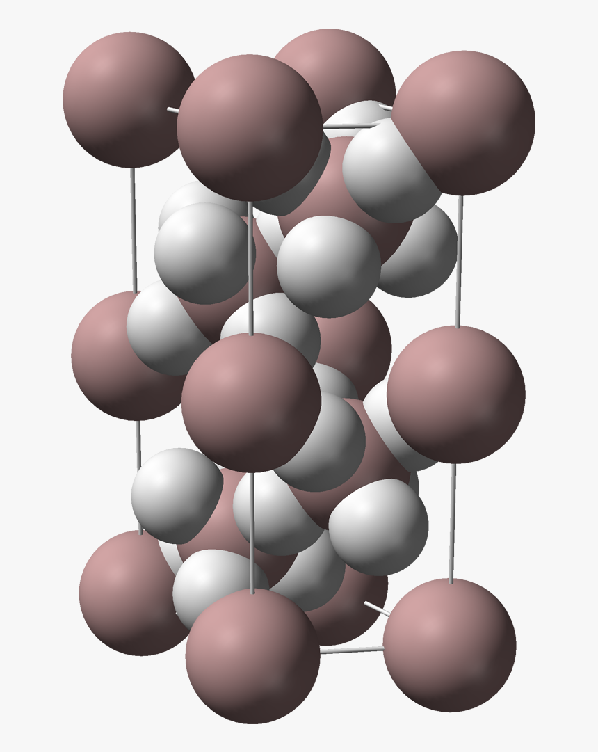 Unit Cell Spacefill Model Of Aluminium Hydride - Aluminum Hydride, HD Png Download, Free Download