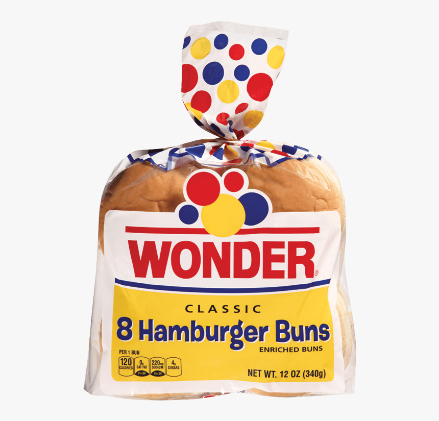 Transparent Hamburger Bun Png - Wonder Hamburger Buns, Png Download, Free Download