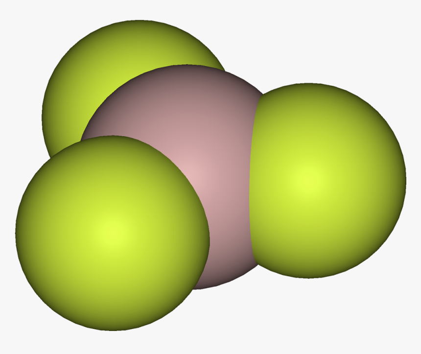 Aluminium Trifluoride Monomer 3d Vdw - Aluminum Fluoride Molecular Model, HD Png Download, Free Download