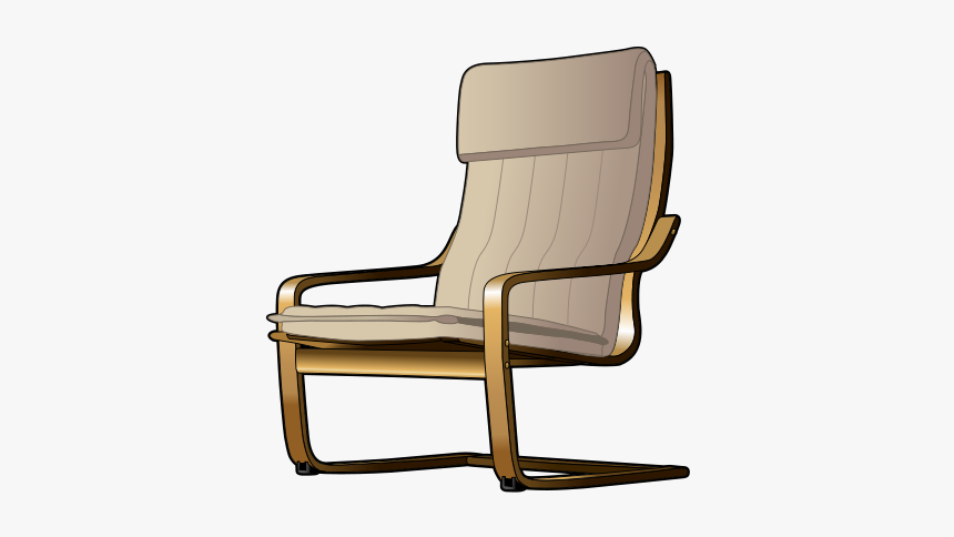 Angle,chair,outdoor Furniture - Armchair Clip Art, HD Png Download, Free Download