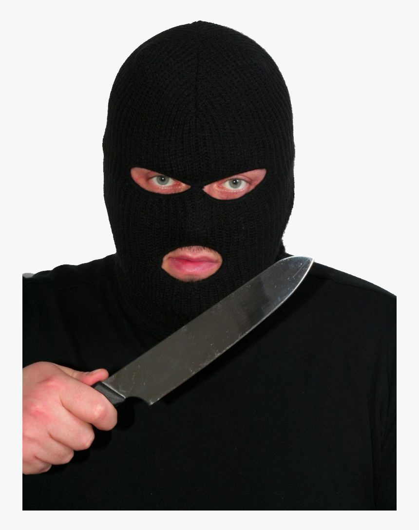 Robber Mask Png -balaclava, Mask Png - Mugger, Transparent Png, Free Download