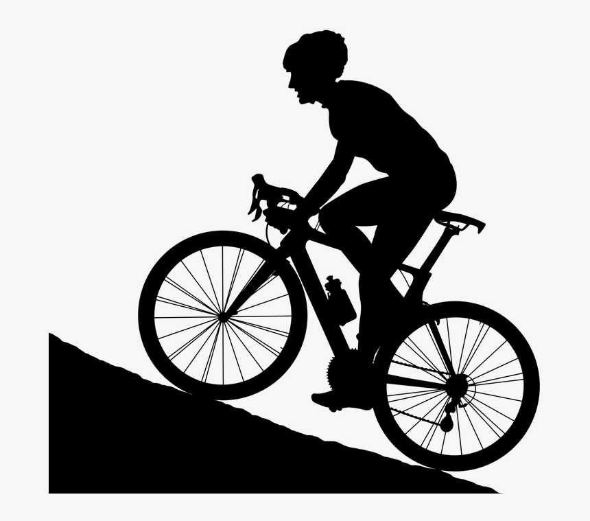 Cyclist, Climbing, Mountain, Bike, Effort, Road, Ride - Road Bicycle, HD Png Download, Free Download