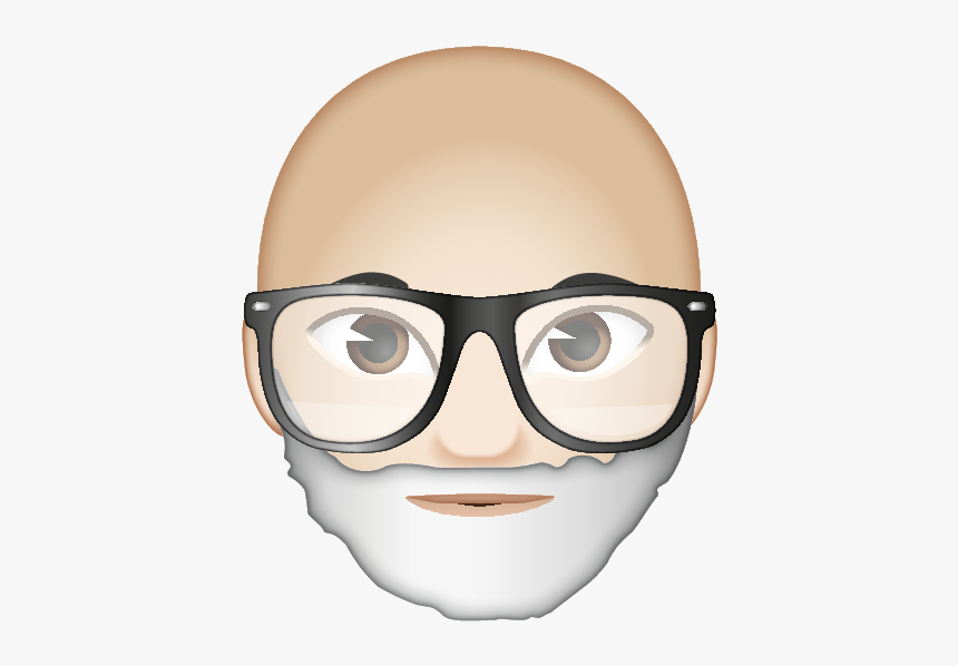 Bald Grey Bearded Emoji, HD Png Download, Free Download