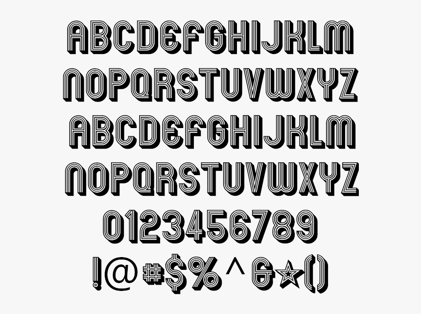 3d Font Png - 3d Font, Transparent Png, Free Download