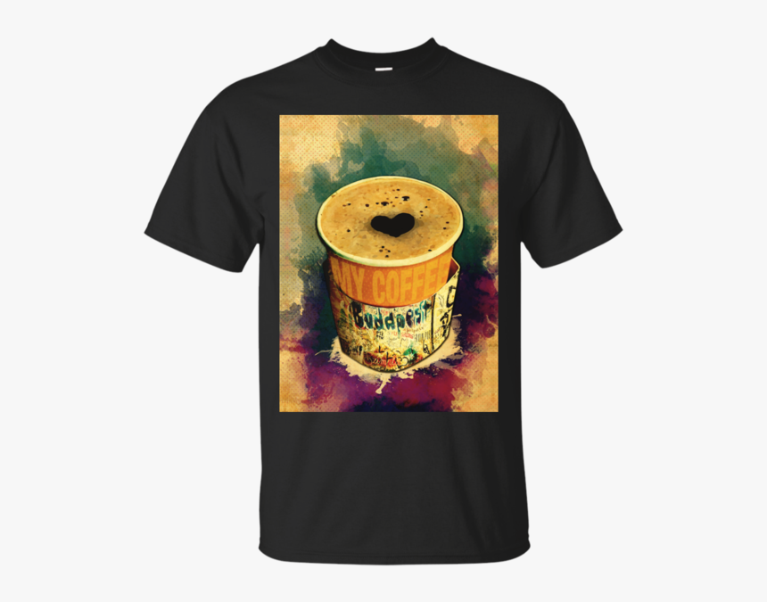 Coffee On The Go With Graffitti Wrap In Budapest T - T-shirt, HD Png Download, Free Download