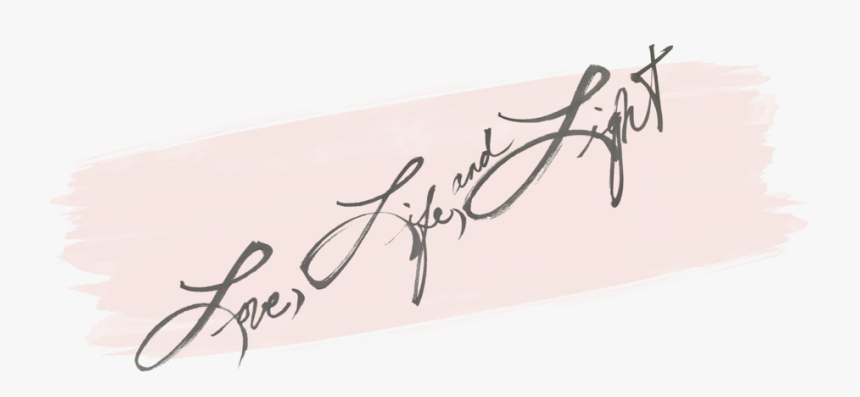 Love Life Light W Swash-14 - Calligraphy, HD Png Download, Free Download