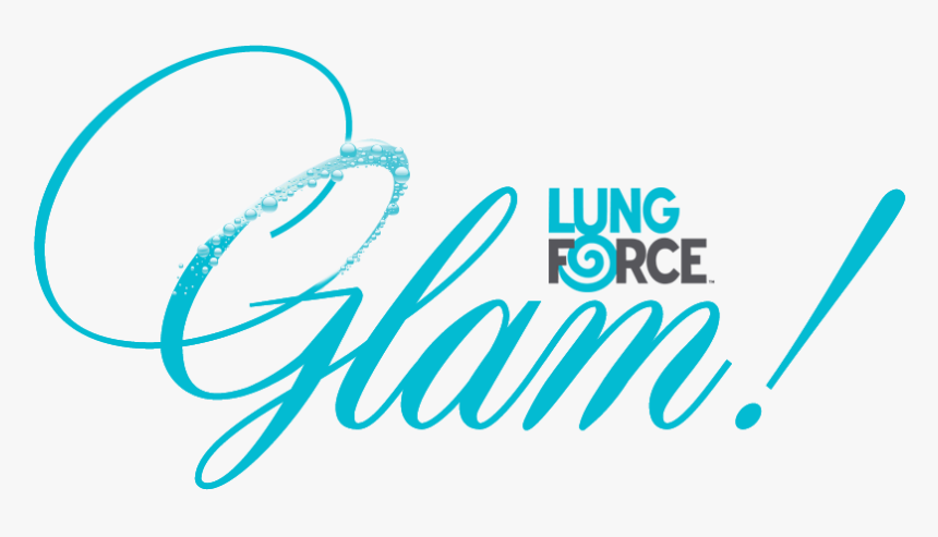 Lung Force Glam Logo - Graphic Design, HD Png Download, Free Download