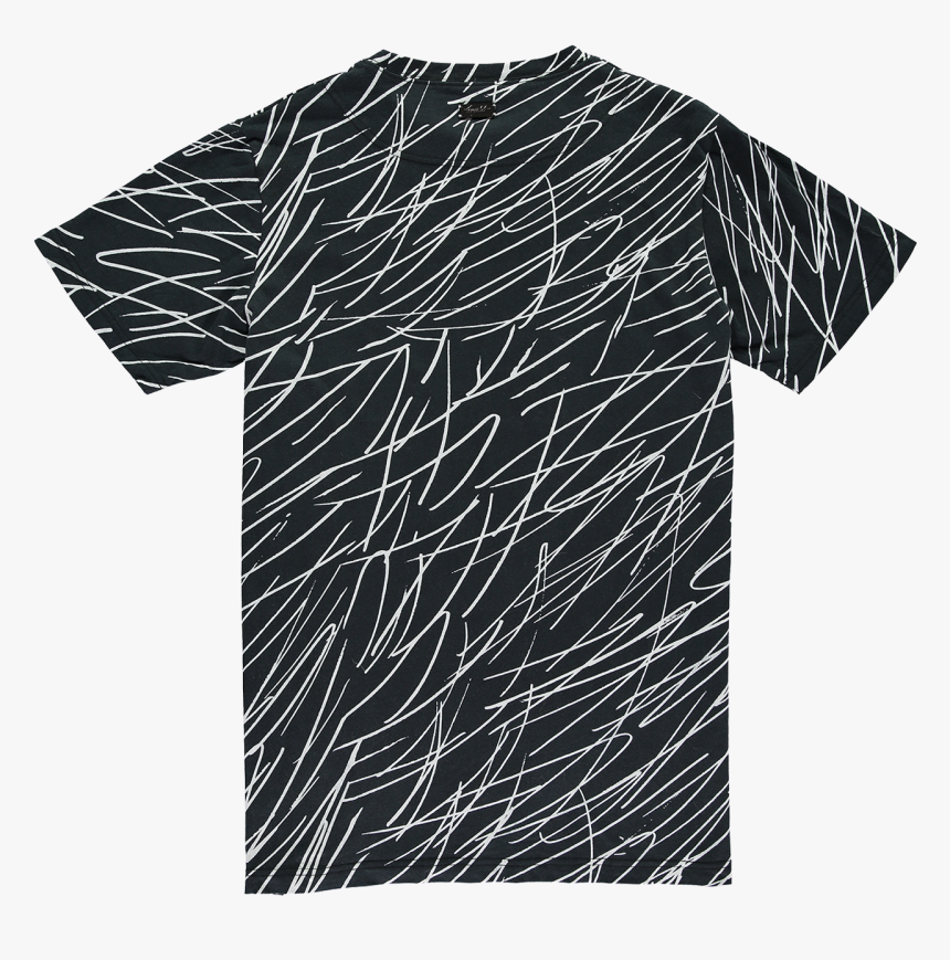 Scribble T Shirt Black - Active Shirt, HD Png Download - kindpng