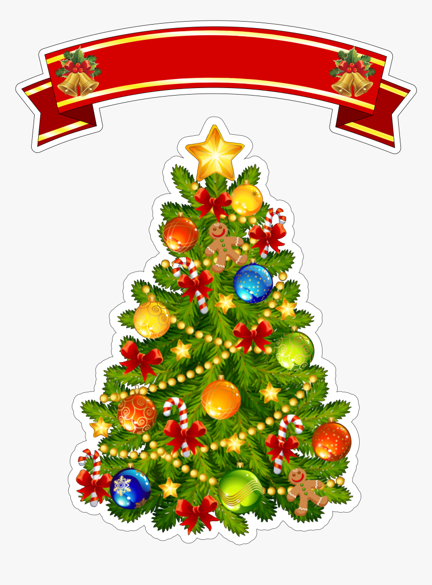Lindo Topper Para Bolo De Natal - Christmas Tree Png Transparent, Png Download, Free Download