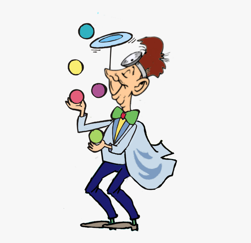 Dr Math Juggling - Cartoon, HD Png Download, Free Download