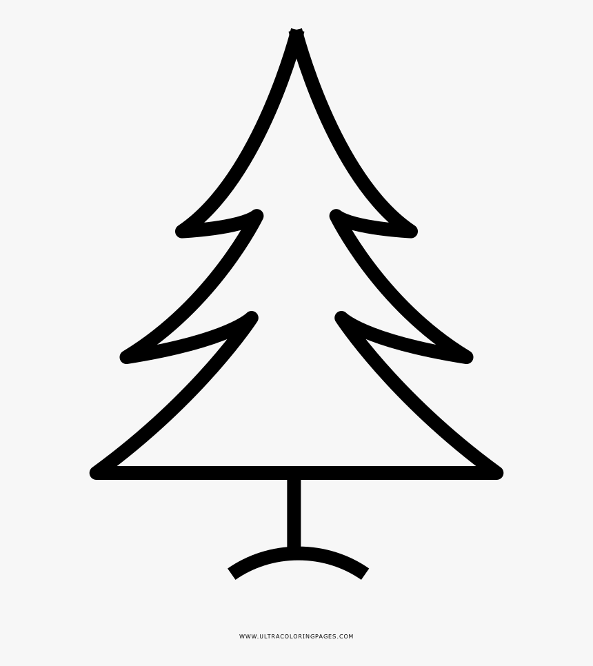 Christmas Tree Coloring Page - Icone Arvore De Natal Png, Transparent Png, Free Download