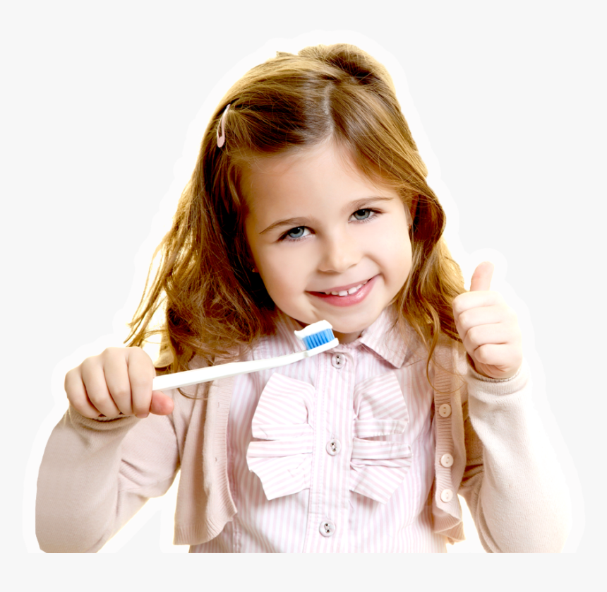 Girl Brushing Teeth Png, Transparent Png, Free Download
