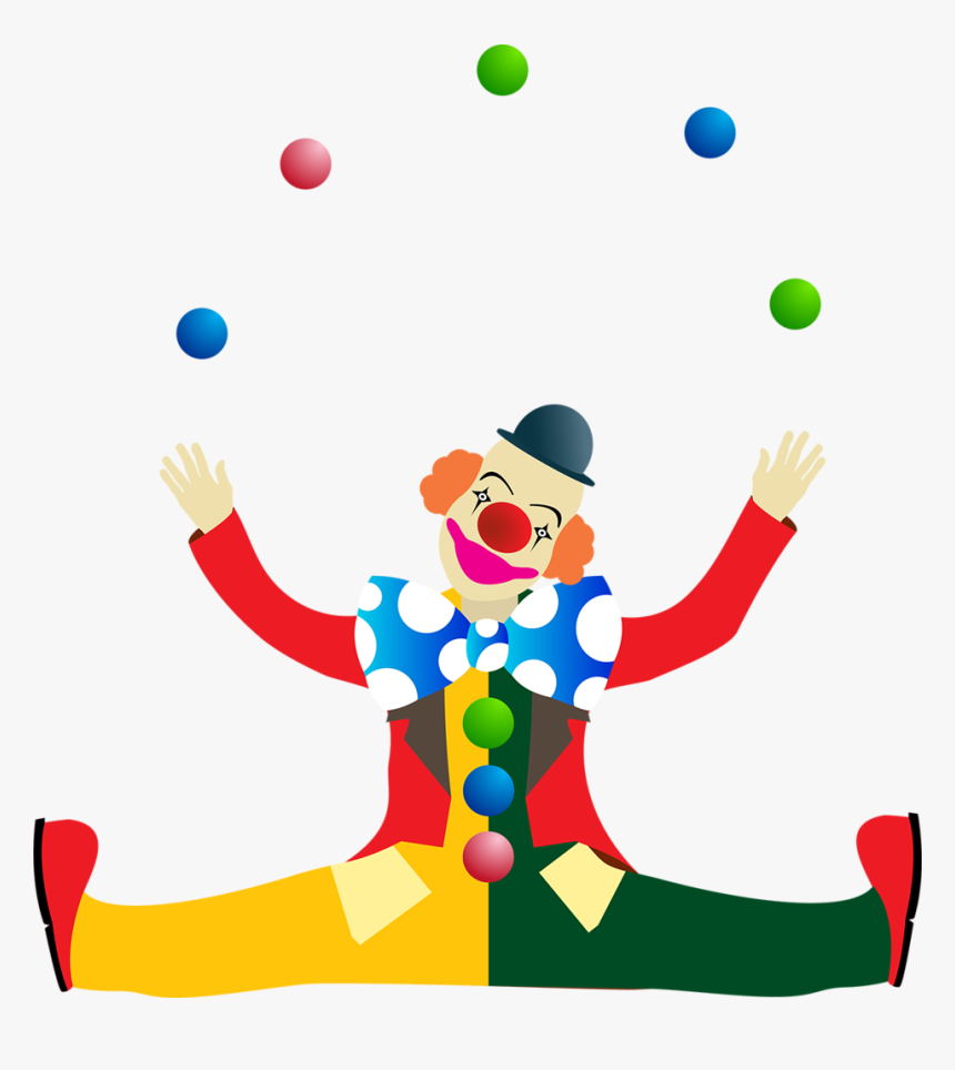 Clipart Ball Clown - Clipart Png Clown, Transparent Png, Free Download