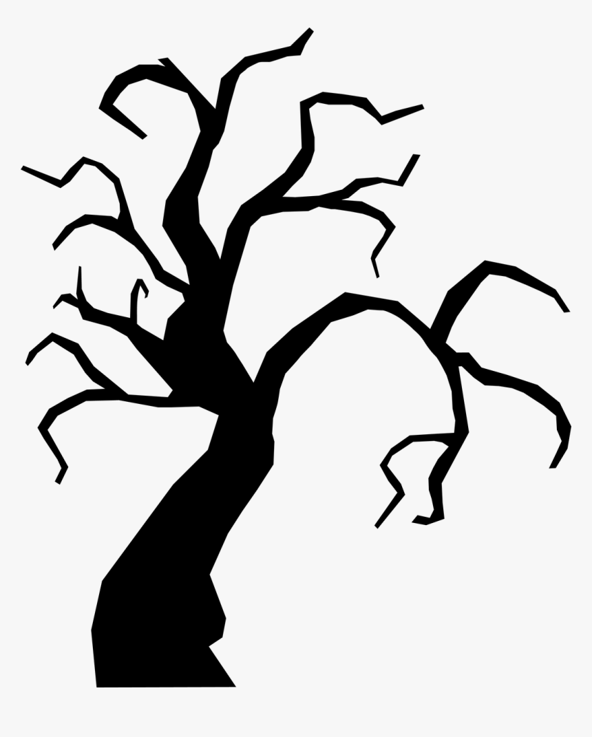 Scary Tree Svg Cut File - Scary Tree Svg, HD Png Download - kindpng