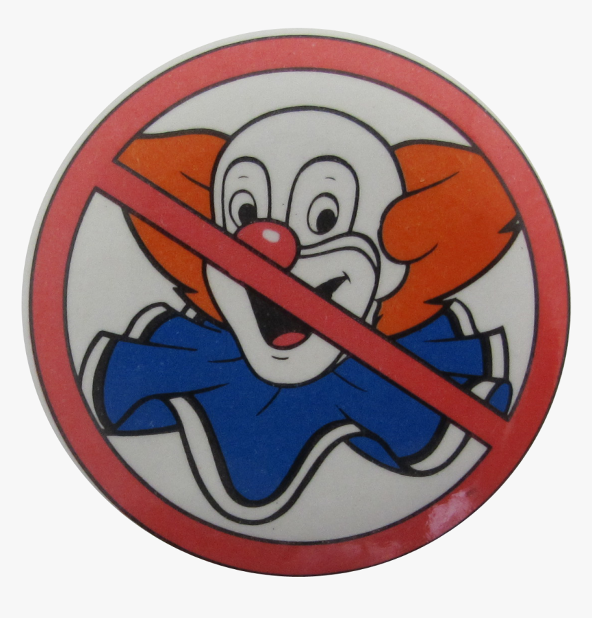 Clip Art Bozo The Clown Images - No Bozos Sticker, HD Png Download, Free Download