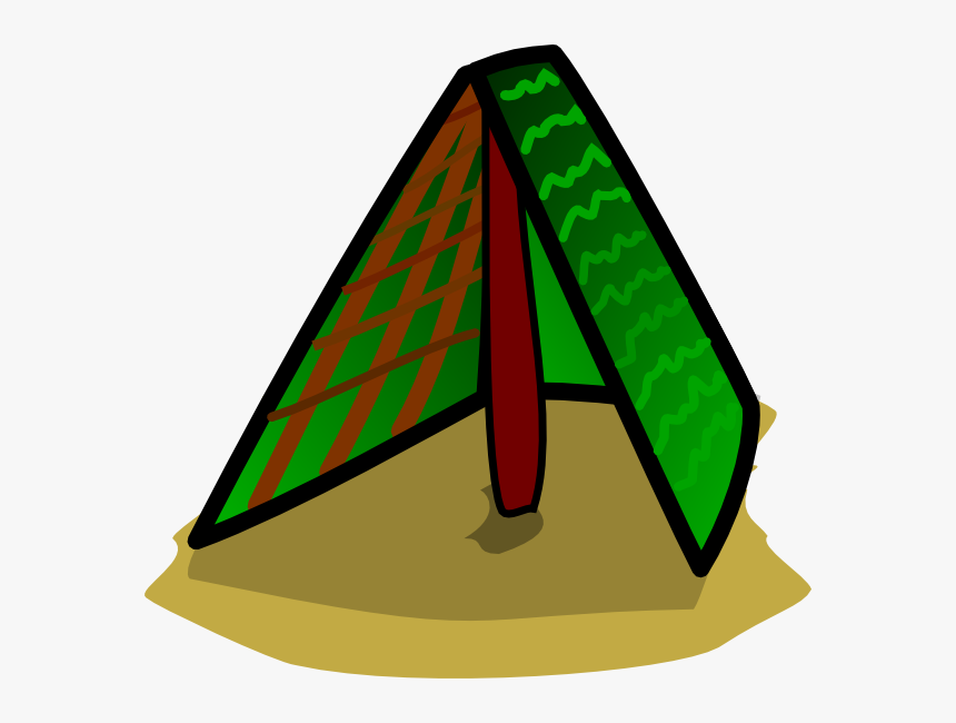 Free Camping Tent Clip Art - Triangle Tent Clip Art, HD Png Download, Free Download