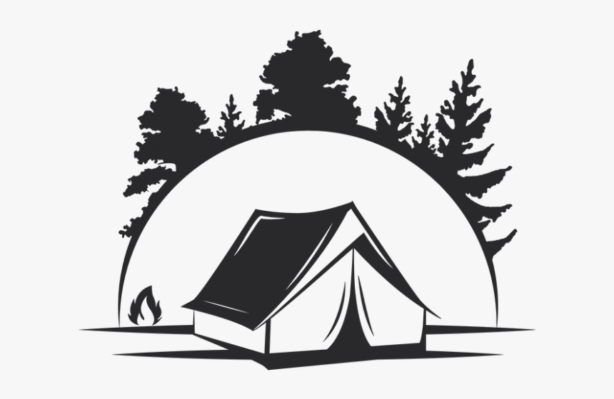 Transparent Tent Clipart Black And White - Campout Geneva Al, HD Png Downlo...