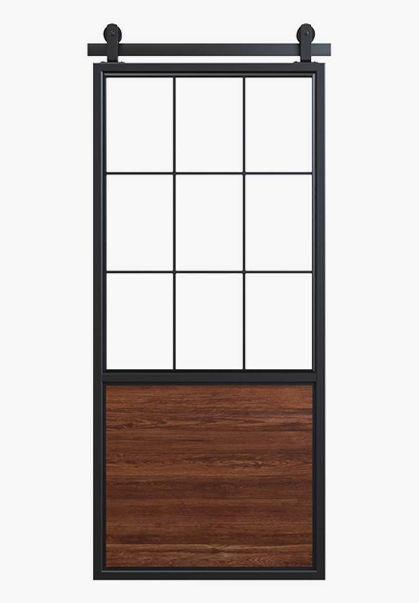 Stained Wood Panel French Barn Door - Door, HD Png Download, Free Download