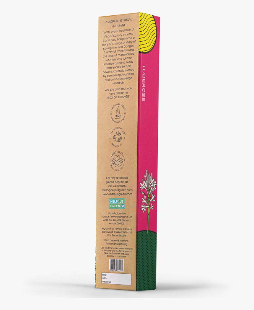 Incense Png -phool Tuberose Incense Sticks - Blond, Transparent Png, Free Download