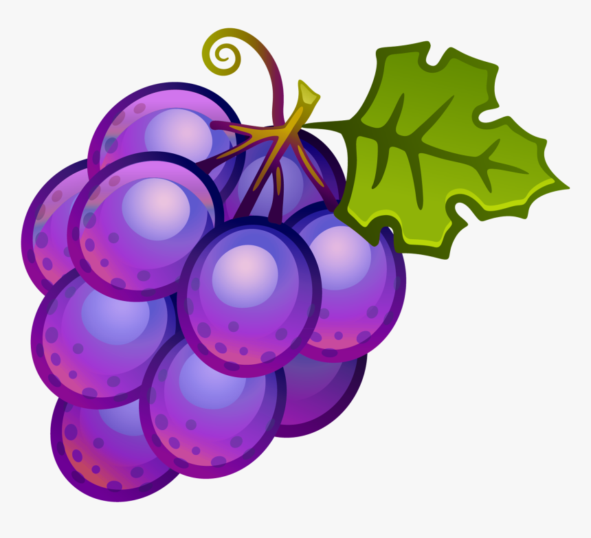Purple Grapes Clipart Free Clipart Images - Grapes Png Clipart, Transparent Png, Free Download