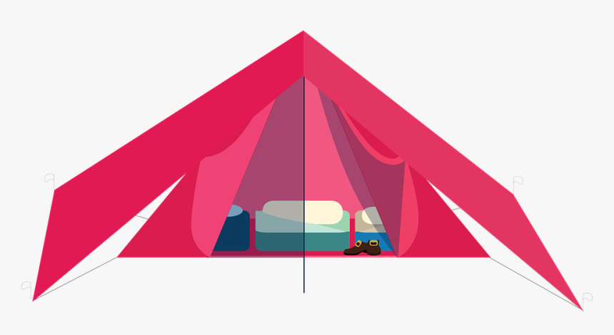 Graphic, Camping, Tent, Hiking, Mountains, Outdoors - Illustration, HD Png Download, Free Download