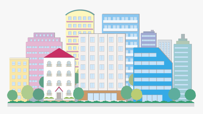 Clip Art Cartoon Building - Cartoon Building Background Png, Transparent Png, Free Download