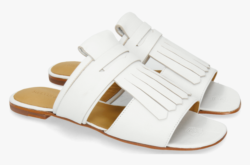 Mules Vicky 6 Nappa White Rivets - Slide Sandal, HD Png Download, Free Download