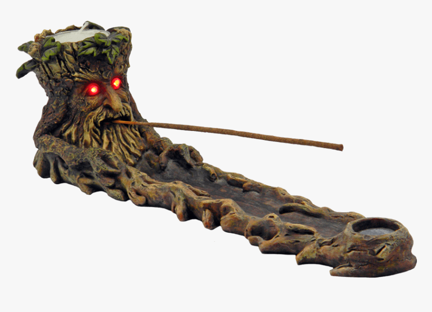 Green Man Incense Burner With Led Eyes - Tree Incense Burner, HD Png Download, Free Download