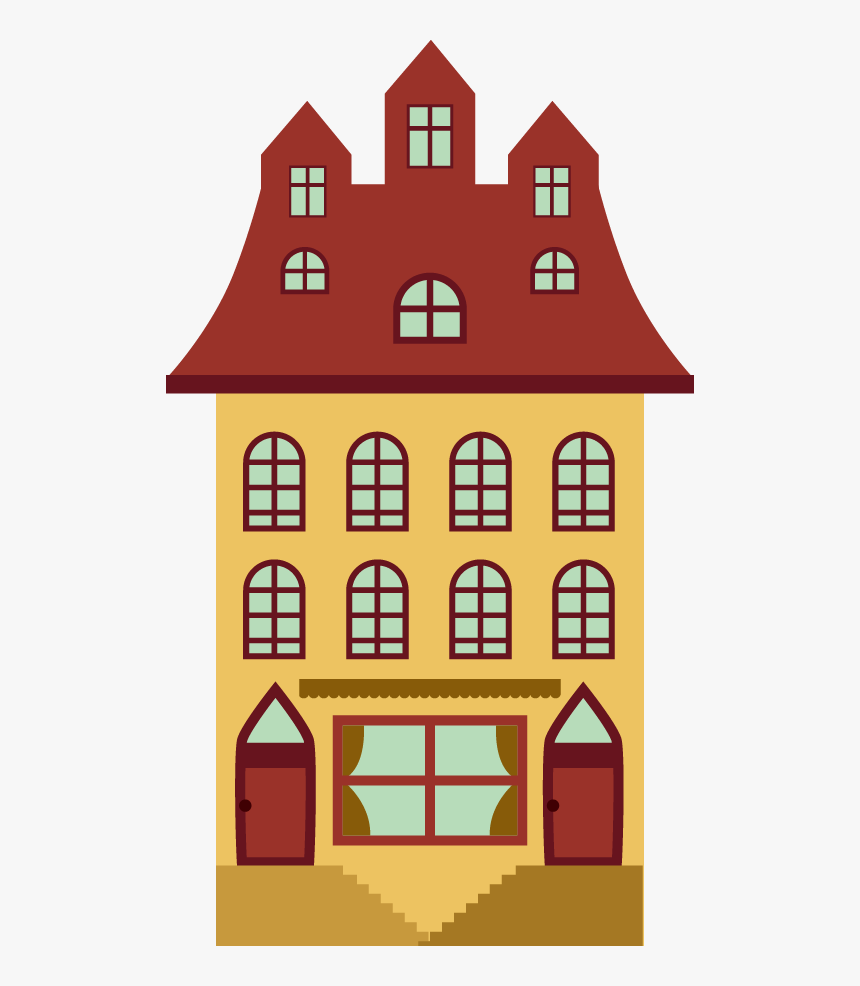 Vector Apartment Building Design - Cartoon Apartment Building Png, Transparent Png, Free Download