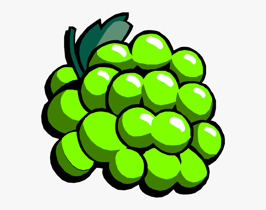 Green - Grapes - Clipart - Grapes Clip Art, HD Png Download, Free Download