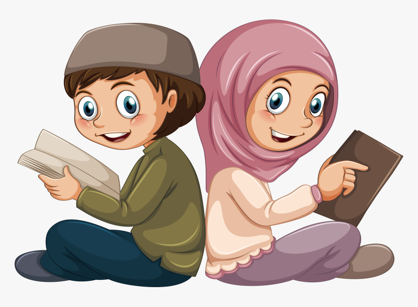 Islam Muslim Boy Illustration - Islam Cartoon, HD Png Download, Free Download