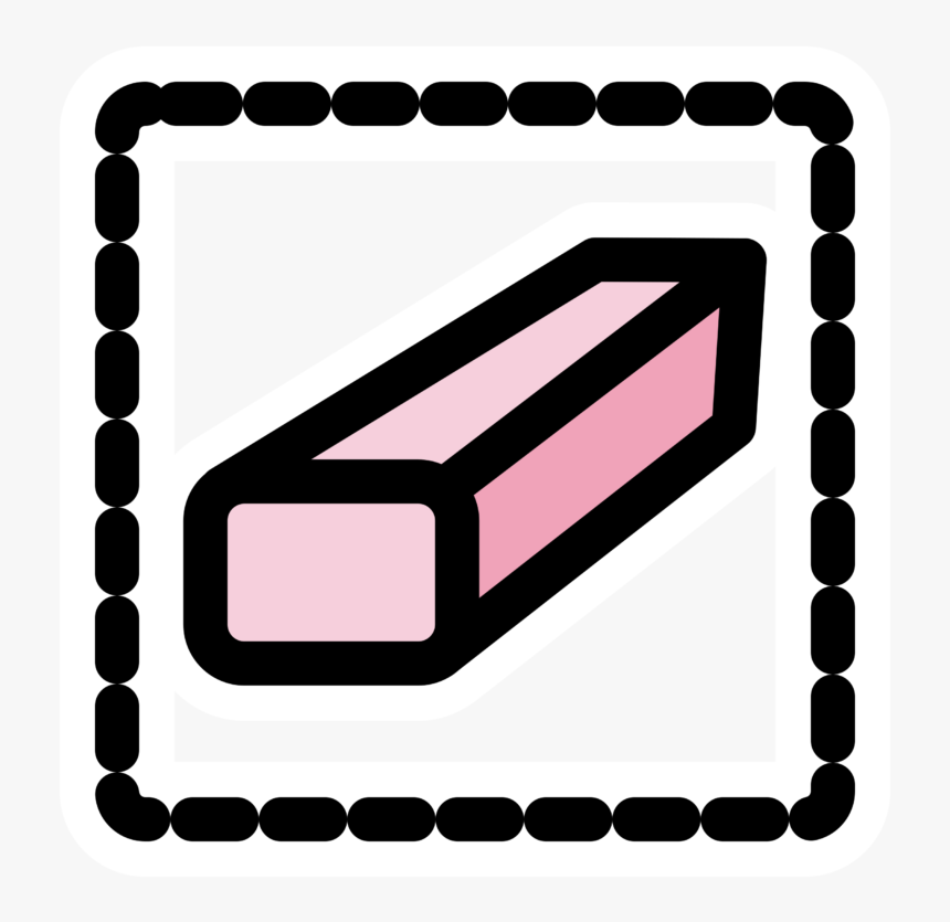 Clipart Primary Tool Eraser Selection - Eraser Tool In Computer, HD Png Download, Free Download