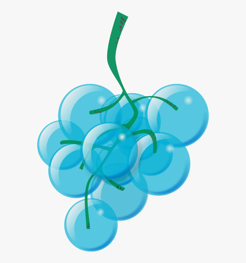 Vector Clip Art - Cartoon Green Grapes, HD Png Download, Free Download